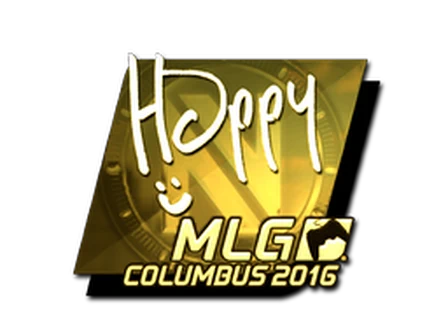 Sticker | Happy (Gold) | MLG Columbus 2016 image