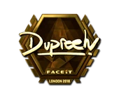 Sticker | dupreeh (Gold) | London 2018 image