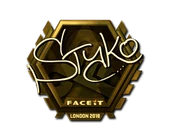 Sticker | STYKO (Gold) | London 2018 image