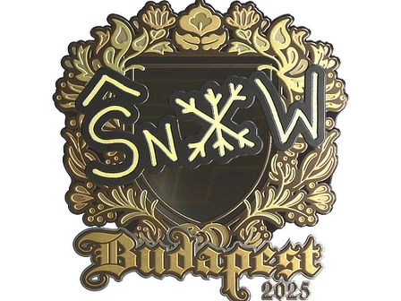 Sticker | snow (Gold) | Budapest 2025 image