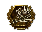 Sticker | DD (Gold) | London 2018 image