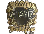 Sticker | FlameZ (Gold, Champion) | Budapest 2025 image