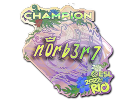 Sticker | n0rb3r7 (Holo, Champion) | Rio 2022 image