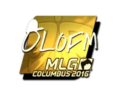 Sticker | olofmeister (Gold) | MLG Columbus 2016 image