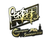 Sticker | Perfecto (Gold) | Stockholm 2021 image