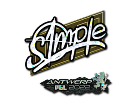 Sticker | s1mple (Glitter) | Antwerp 2022 image