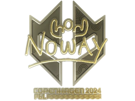 Sticker | noway (Gold) | Copenhagen 2024 image