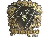 Sticker | zevy (Gold) | Budapest 2025 image