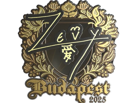 Sticker | zevy (Gold) | Budapest 2025 image