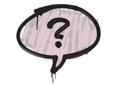 Sealed Graffiti | Question Mark (War Pig Pink) image