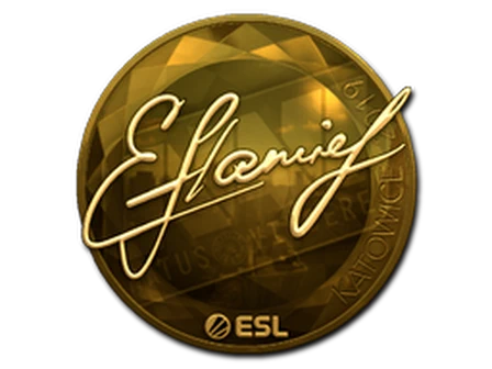 Sticker | flamie (Gold) | Katowice 2019 image