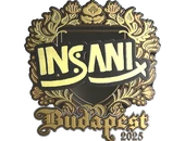 Sticker | insani (Gold) | Budapest 2025 image