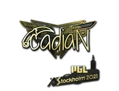 Sticker | cadiaN (Gold) | Stockholm 2021 image