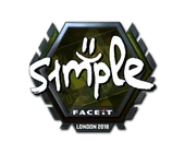 Sticker | s1mple (Foil) | London 2018 image