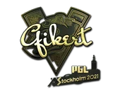 Sticker | Qikert (Gold) | Stockholm 2021 image