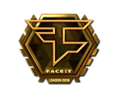 Sticker | FaZe Clan (Gold) | London 2018 image