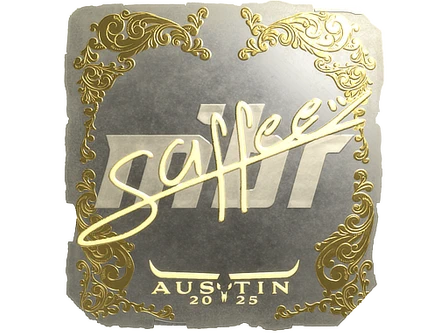 Sticker | saffee (Gold) | Austin 2025 image