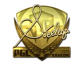 Sticker | steel (Gold) | Krakow 2017 image