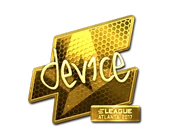 Sticker | device (Gold) | Atlanta 2017 image