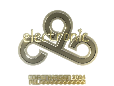 Sticker | electronic (Gold) | Copenhagen 2024 image