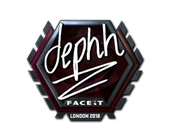 Sticker | dephh (Foil) | London 2018 image