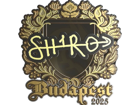 Sticker | sh1ro (Gold) | Budapest 2025 image