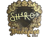 Sticker | sh1ro (Gold) | Budapest 2025 image
