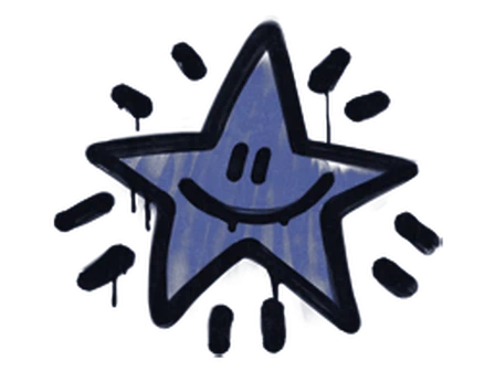 Sealed Graffiti | Shining Star (SWAT Blue) image