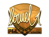 Sticker | loWel (Gold) | Krakow 2017 image