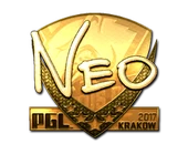 Sticker | NEO (Gold) | Krakow 2017 image