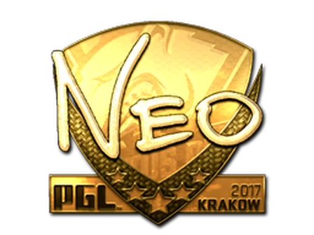 Sticker | NEO (Gold) | Krakow 2017 image