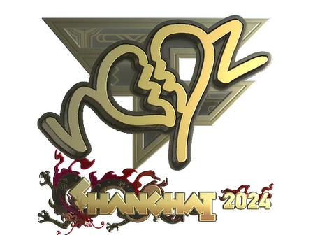Sticker | ropz (Gold) | Shanghai 2024 image