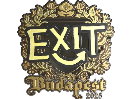 Sticker | exit (Gold) | Budapest 2025 image