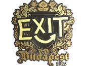 Sticker | exit (Gold) | Budapest 2025 image