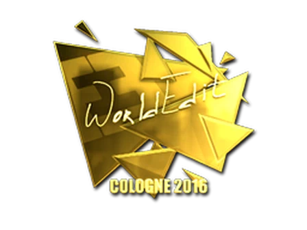 Sticker | WorldEdit (Gold) | Cologne 2016 image