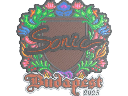 Sticker | Sonic (Embroidered) | Budapest 2025 image