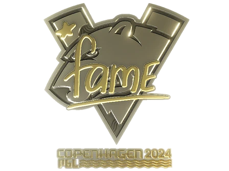 Sticker | fame (Gold) | Copenhagen 2024 image