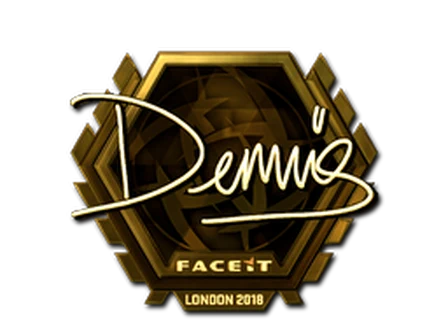 Sticker | dennis (Gold) | London 2018 image