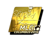 Sticker | seized (Gold) | MLG Columbus 2016 image