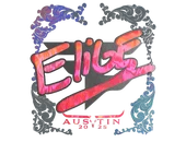 Sticker | EliGE (Holo) | Austin 2025 image