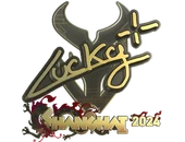 Sticker | Lucky (Gold) | Shanghai 2024 image