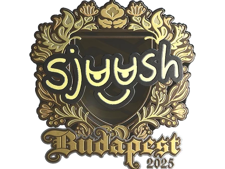 Sticker | sjuush (Gold) | Budapest 2025 image