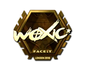 Sticker | woxic (Gold) | London 2018 image