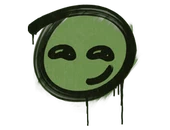 Sealed Graffiti | Smirk (Battle Green) image