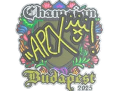 Sticker | apEX (Embroidered, Champion) | Budapest 2025 image