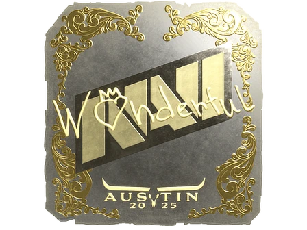 Sticker | w0nderful (Gold) | Austin 2025 image