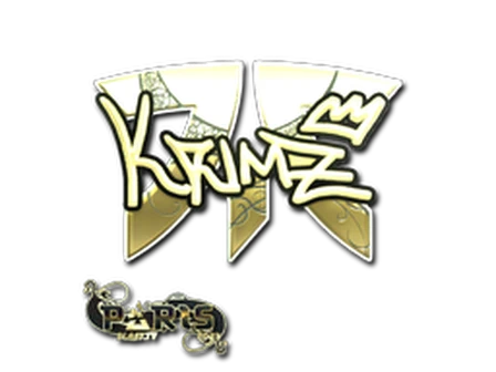 Sticker | KRIMZ (Gold) | Paris 2023 image