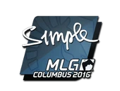 Sticker | s1mple | MLG Columbus 2016 image