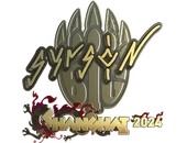 Sticker | syrsoN (Gold) | Shanghai 2024 image