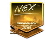 Sticker | nex (Gold) | Cluj-Napoca 2015 image
